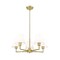 Z-Lite Leila Chandelier, 5-Light, 26 In.W x 10 In.H, Luxe Gold/White Linen 744-26R-LG - alternate 7